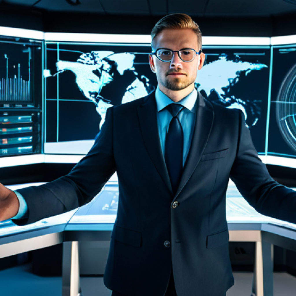A professional data analyst in a modest business suit, deeply focused on interpreting complex metrics displayed across multiple holographic screens in a futuristic, clean office environment. The lighting is soft and ambient, casting a professional glow on the scene. The subject is fully clothed, appropriate attire, safe for work, perfect anatomy, correct proportions, natural pose, well-formed hands, proper finger count, natural body proportions, professional photography, high quality, professional.