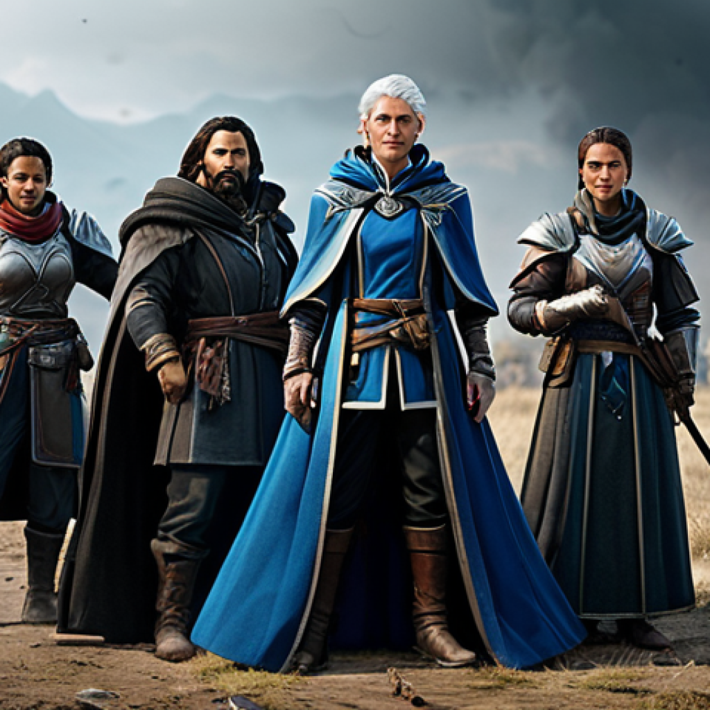 Strategic Team Composition**

"A diverse group of fully clothed, professional characters (mage, healer, damage dealer) strategically positioned on a battlefield, appropriate attire, safe for work. Background: a mystical, slightly blurred battlefield. Focus on character synergy and teamwork. Perfect anatomy, correct proportions, natural pose, professional digital art, high quality, family-friendly."

**