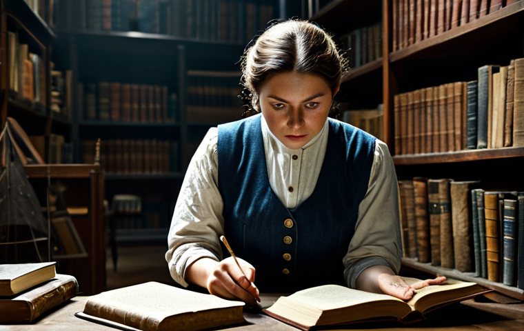 **

"A determined Timekeeper in practical, layered clothing, exploring a historical archive filled with dusty books and antique artifacts. She is fully clothed in a modest outfit suitable for research. Dim lighting, focused on details. Safe for work, appropriate content, professional quality, perfect anatomy, natural proportions."

**