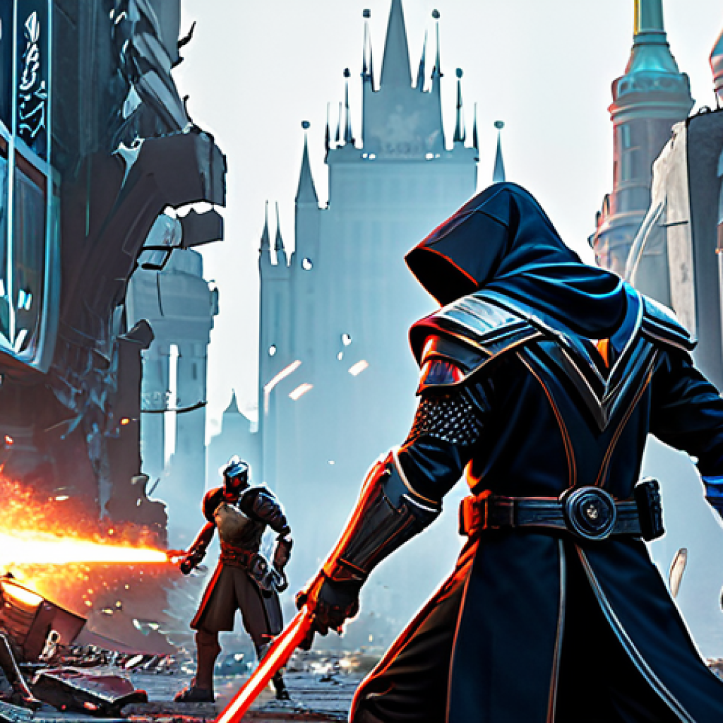 **

A team of diverse, fully clothed characters (mage, warrior, support) strategically positioned amidst the ruins of a futuristic Moscow, battling robotic invaders.  They are using coordinated abilities with glowing energy effects.  The scene has a dynamic action pose, perfect anatomy, correct proportions, well-formed hands.  Environment:  destroyed Red Square, holographic billboards, and advanced weaponry.  Art style: vibrant, highly detailed digital art.  Safe for work, appropriate content, fully clothed, professional.

**