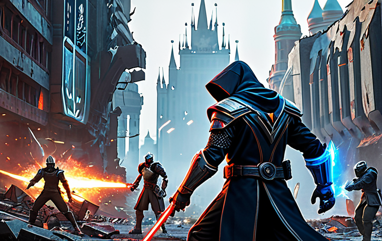 **

A team of diverse, fully clothed characters (mage, warrior, support) strategically positioned amidst the ruins of a futuristic Moscow, battling robotic invaders.  They are using coordinated abilities with glowing energy effects.  The scene has a dynamic action pose, perfect anatomy, correct proportions, well-formed hands.  Environment:  destroyed Red Square, holographic billboards, and advanced weaponry.  Art style: vibrant, highly detailed digital art.  Safe for work, appropriate content, fully clothed, professional.

**