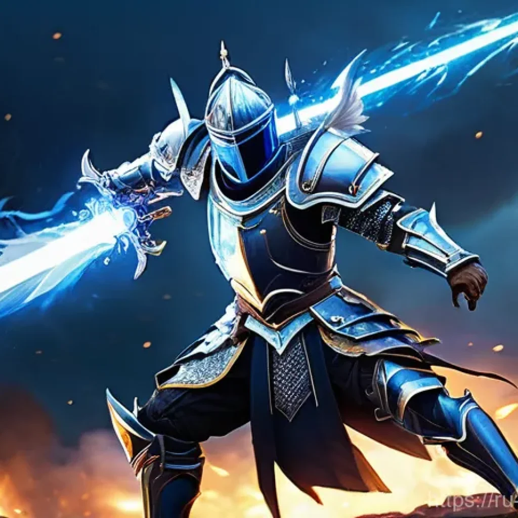 리버스 1999 원거리 클래스 추천 - **A Knight and Lillia: Dynamic Battlefield Dominance**
A powerful male knight (A Knight) in orna...